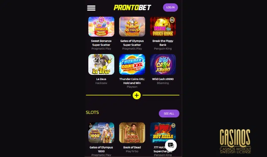 ProntoBet Mobile Casino Review