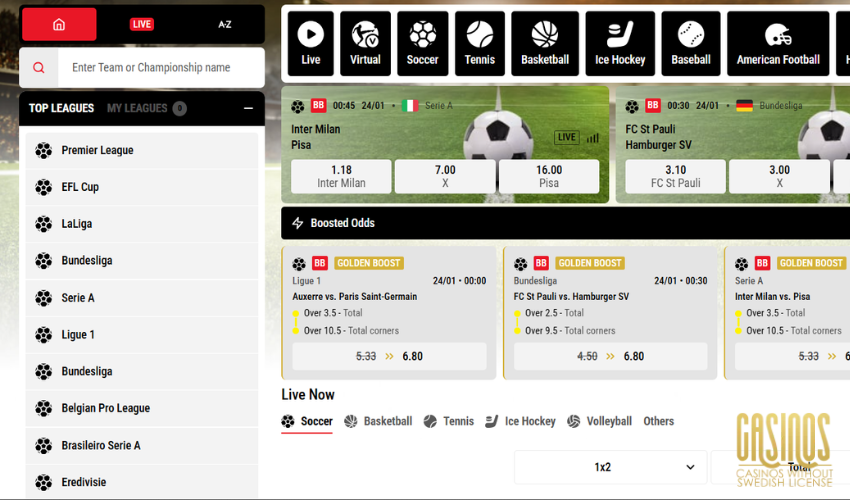 Review of 21Bets Sportsbook