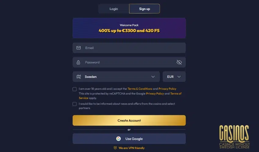 Gangsta Casino Review Signup