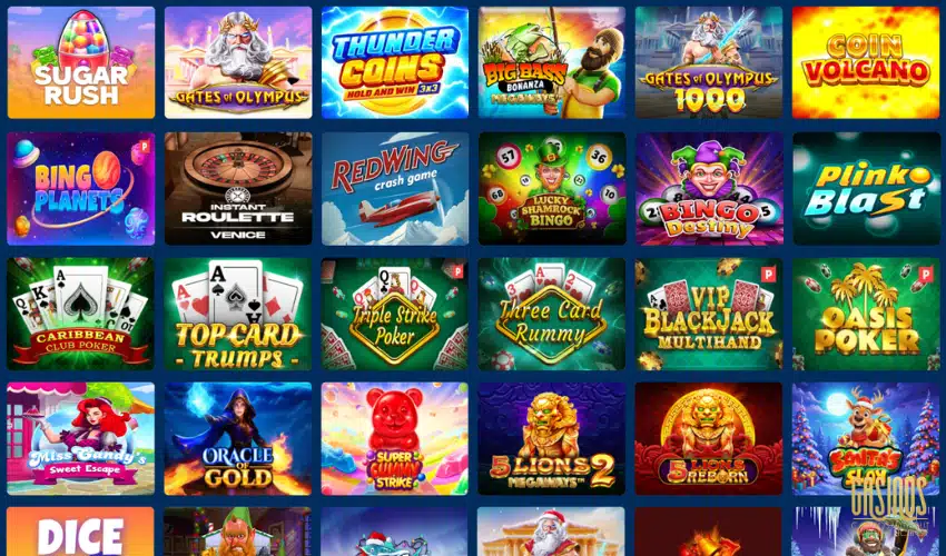 Casino Game categories at BOFCasino