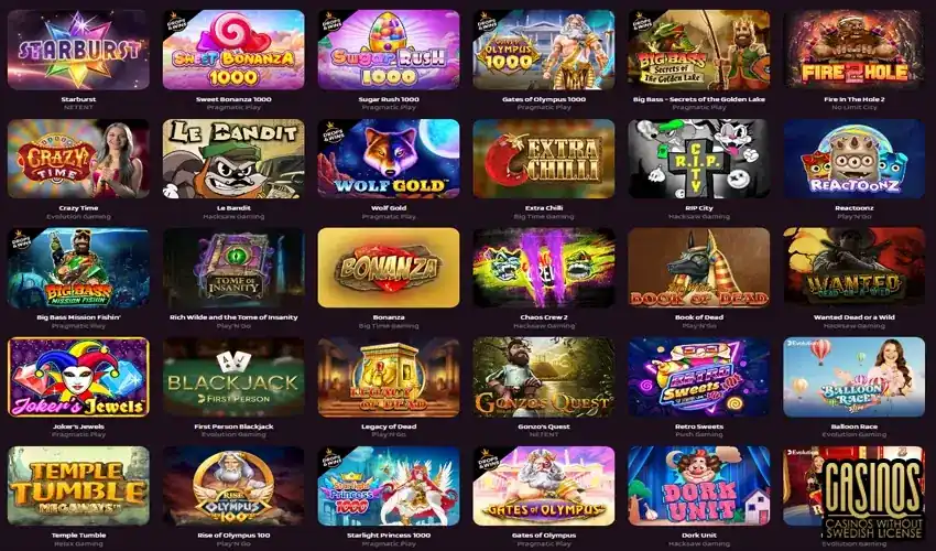 Casino Games at Happy Slots