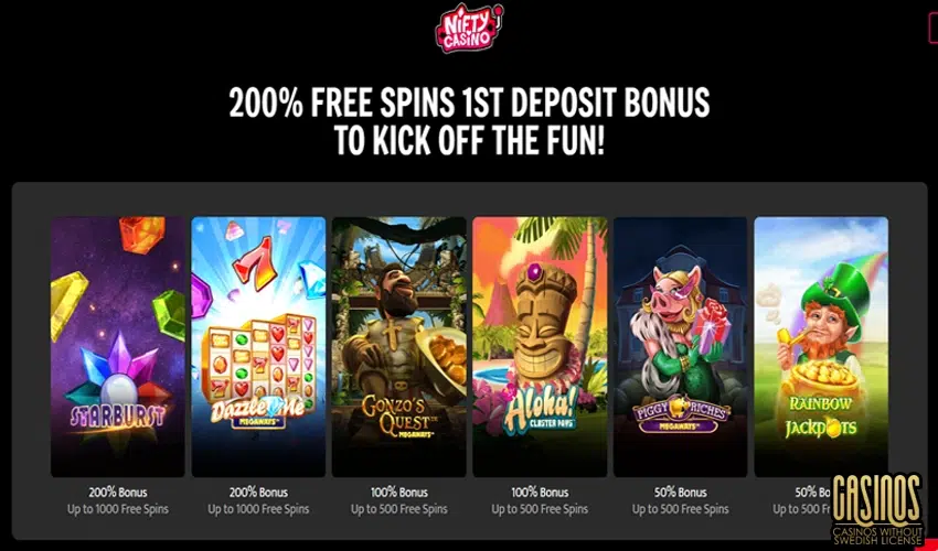 Games at Nifty Casino