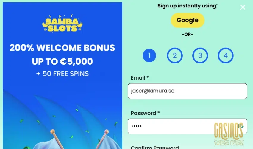 SambaSlots Casino Review: Is Signing Up Easy or Hard