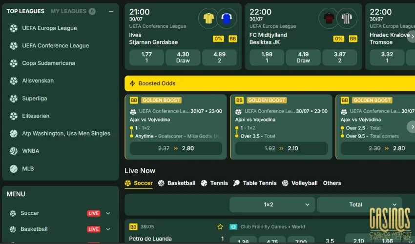 SpinStag sportsbook interface