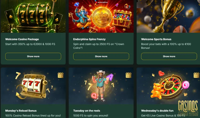 casino and sportsbook bonuses at SpinStag
